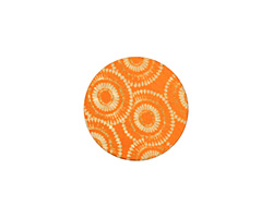 Lillypilly Orange Dandelion Anodized Aluminum Disc 19mm, 24 gauge