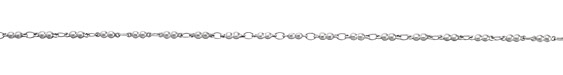 Antique Silver (plated) Double Ball Chain