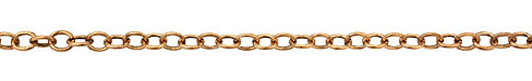 Antique Gold (plated) Oval Cable Chain