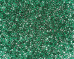 TOHO Transparent Green Emerald Round 15/0 Seed Bead