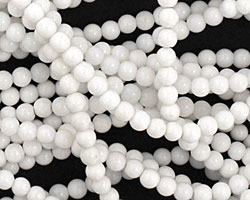 White Agate Round 4mm