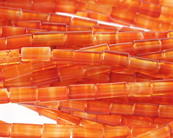 Carnelian (natural) Tube 5x3mm