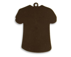 Vintaj Natural Brass T-Shirt Altered Blank 27x33mm