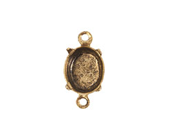 Nunn Design Antique Gold (plated) Oval Prong Setting 16x9mm