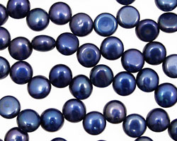 Midnight Blue Dancing Button 6-6.5mm