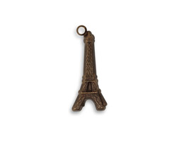 Vintaj Natural Brass Eiffel Tower Charm 8x22mm