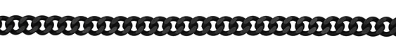 Matte Black (plated) Large Curb Chain