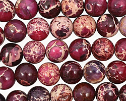 Purple Impression Jasper Round 8mm