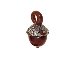 Grace Lampwork Sequoia Dusk Acorn 17x28mm