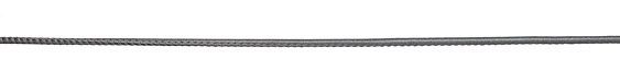 Steel Grey (metallic) Stitched Nappa Round Leather Cord 2.5mm