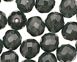 Czech Fire Polished Glass Montana Blue Round 12mm