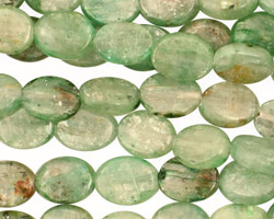 Green Kyanite Flat Oval 10x8mm