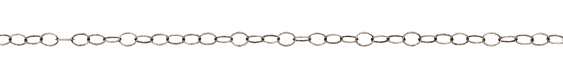 Matte Antique Silver (plated) Oval Cable Chain