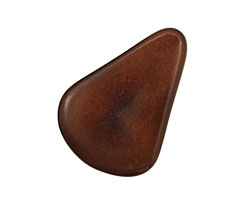 Tagua Nut Dark Brown Banana Chip 22-29x16-22mm