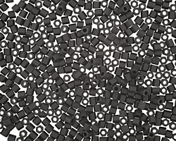 TOHO Opaque Frosted Jet Hex 11/0 Seed Bead