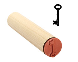 Skeleton Key Mini Rubber Stamp 6x18mm