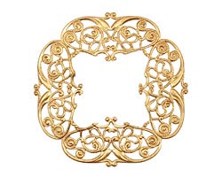 Brass Openwork Filigree 47mm