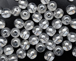 Czech Glass Luster Crystal Round 6mm