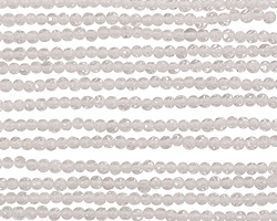 Rock Crystal Faceted Round 2mm