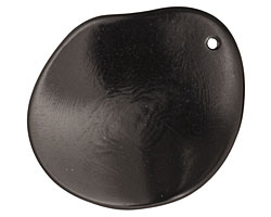 Tagua Nut Black Potato Chip 30-37x37-47mm