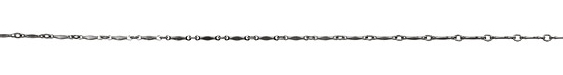 Gunmetal Textured Bar Chain