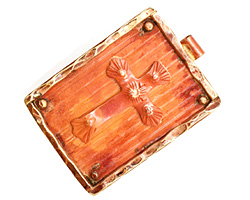 Patricia Healey Copper Cross in Frame Pendant 32x47mm