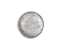 Nunn Design Antique Silver (plated) Crest Seal Tag 13mm