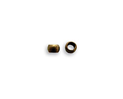 Vintaj Natural Brass Circle Spacer Bead - Crimp Cover 4mm