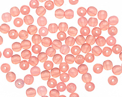 Czech Glass Milky Pink Round 4mm