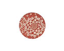 Lillypilly Bronze Dahlia Anodized Aluminum Disc 19mm, 24 gauge