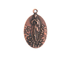 Nunn Design Antique Copper (plated) Guide Medallion 15x26mm