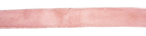 Cherry Blossom Hand Dyed Velvet Ribbon 1"