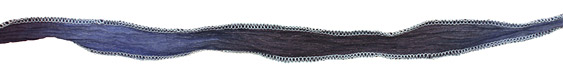 Moody Blues Blend Hand Dyed 100% Silk Ribbon 1/2"