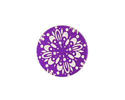 Lillypilly Purple Kaleidoscope Anodized Aluminum Disc 19mm, 24 gauge