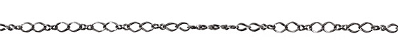 Gunmetal Twisted Oval & Figure 8 Chain