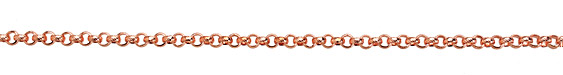 Copper (plated) Textured Rollo Chain