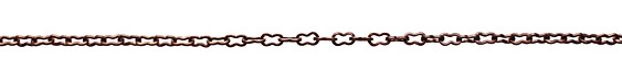 Vintaj Natural Brass Flat Ornate Chain