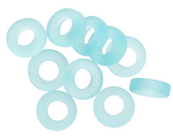 Turquoise Bay Recycled Glass Ring 12mm
