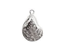 Nunn Design Sterling Silver (plated) Oyster Charm 16x25mm