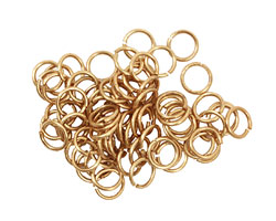 Artistic Wire Non-Tarnish Brass Chain Maille Jump Ring 5.95mm, 18 gauge