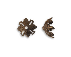 Vintaj Natural Brass Canopy Bead Cap 11.5mm