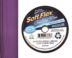 Soft Flex Purple Amethyst .019" (Medium) 49 Strand 30ft.