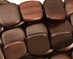 Ebony Wood Puff Square 15-16mm