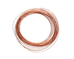 Soft Flex Non-Tarnish Copper Half Round Craft Wire 21 gauge, 7 yards