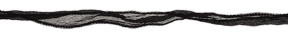 Jet Fairy Silk Ribbon 1/2"