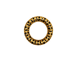 Stampt Antique Gold (plated) Filigree Wreath 17mm