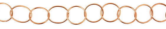 Handmade Copper Medium Ring Chain