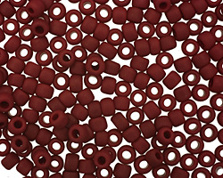 TOHO Opaque Frosted Oxblood Round 6/0 Seed Bead