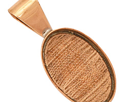 Copper Oval Bezel 20x30mm