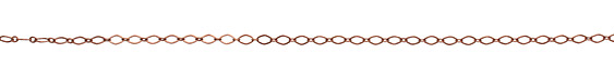 Antique Copper (plated) Flat Diamond Chain